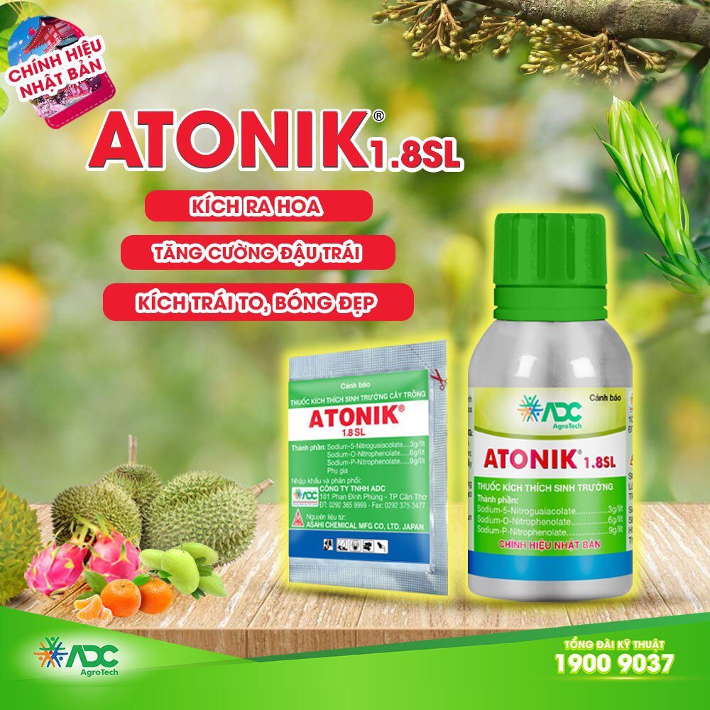 Thuốc điều hòa sinh trưởng Atonik 1.8SL - Chai 100ml
